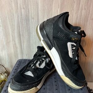 Nike Air Jordan 3 Retro Tinker Hatfield Black White Athletic Shoes Sneakers